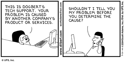 Dogbert's crappy tech support